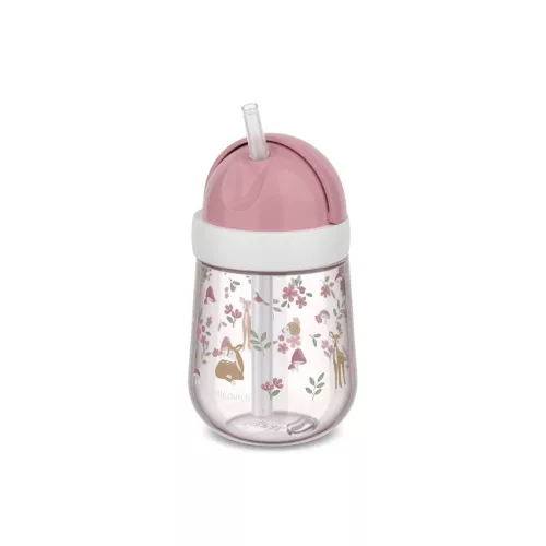 Little Dutch szívószálas pohár 300 ml - Fairy Garden
