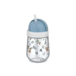 Little Dutch szívószálas pohár 300 ml - Forest Friends