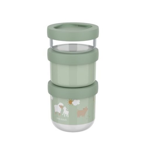 Little Dutch gyerek snack box készlet 3 db-os - Little Farm