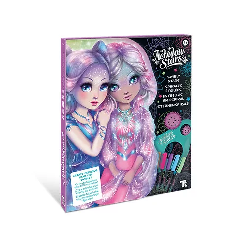 Nebulous Stars -Színező-mandala fekete lapos 