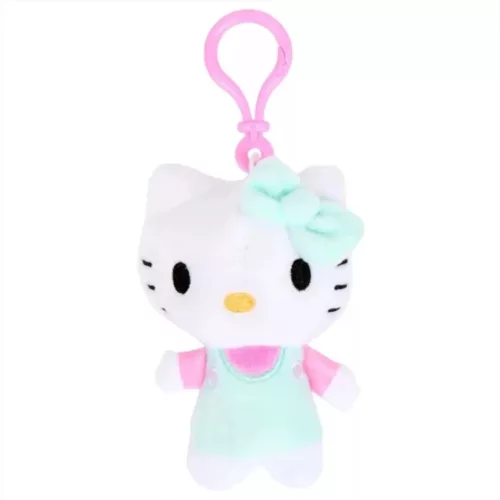 Hello Kitty Plüss Táskaklipp 12 cm- es zöld
