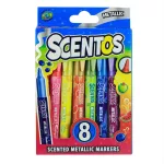 Scentos Illatos metálfényű filctoll 8 darabos