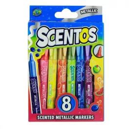 Scentos Illatos metálfényű filctoll 8 darabos
