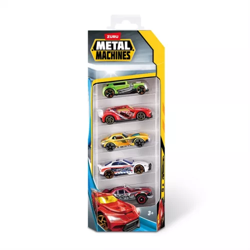 Metal Machines fém kisautó csomag, 5 db-os, 4. sorozat - többféle