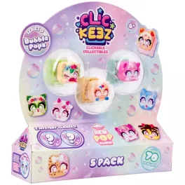   Clickeez 3. széria – 5 db-os kattogós stresszoldó figurakészlet