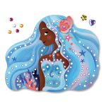 Auzou - Strasszkő képkészítő készlet, Mesés frizurák