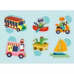 Auzou 100 drabos matrica készlet, Közlekedési járművek