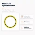 Aerobie Sprint Ring | 25 cm-es kompakt kültéri frizbi extra hosszú dobásokhoz