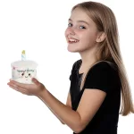 AURORA - Palm Pals plüss szülinapi torta 13 cm