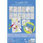 Auzou Nagyméretű színező könyv neon filctolakkal