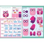 Avenir Varrható plüss kulcstartó, Bagoly