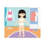 Avenir Divattervező könyv fejlesztő feladatokkal, 6 db színes ceruzával