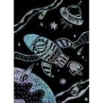 Avenir Karckép készítés stencillel, Világűr