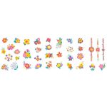 Avenir Tetováló és körömmatrica készlet, Virágok