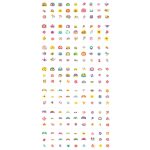 Avenir Tetováló és körömmatrica készlet, Virágok