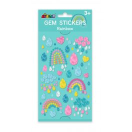 Avenir Csillogó kövek matrica készlet, Szivárványok