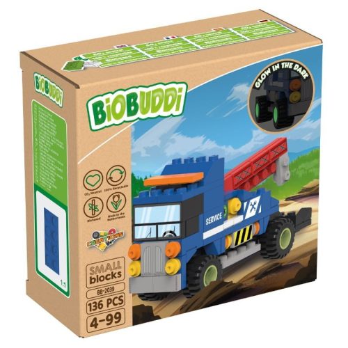 BiOBUDDi készségfejlesztő bio építőjáték - Vontató kamion