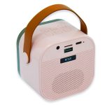 Karaoke szett - Bluetooth hangfal 2 db vezeték nélküli mikrofonnal - Rózsaszín