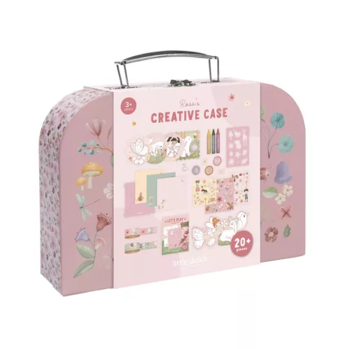 Little Dutch Kreatív készlet bőröndben - Rosa Fairy Garden