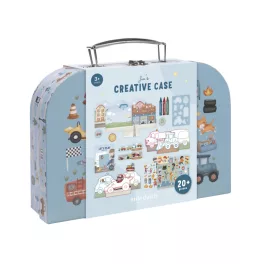 Little Dutch Kreatív készlet bőröndben - Jim járművei