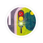 BUKI Autópálya szőnyeg világító funkcióval és 3 db fém kisautóval