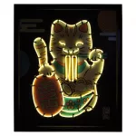 BUKI Neon kép készítő szett, Maneki-neko az integető macska
