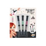 BUKI Körömdíszítő tollak 3 db-os, Ezüst