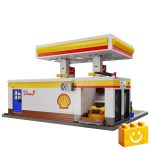 CaDA C66026W – Shell önkiszolgáló benzinkút építőkészlet - 1309 db