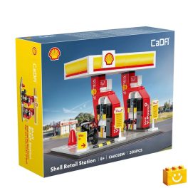   CaDA C66028W – Shell önkiszolgáló benzinkút építőkészlet 