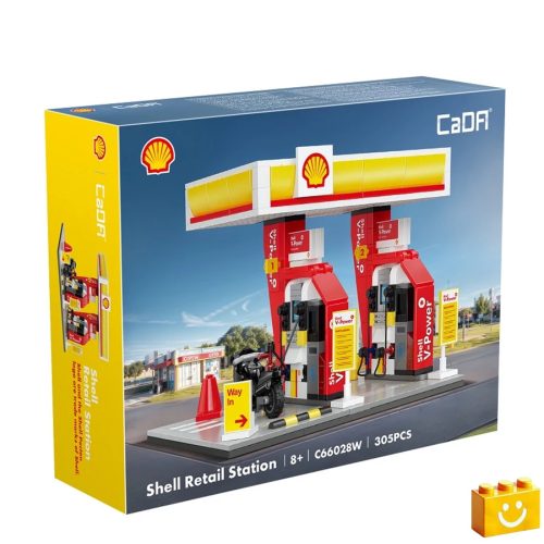 CaDA C66028W – Shell önkiszolgáló benzinkút építőkészlet 