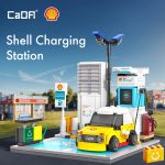 CaDA C66029W – Shell elektromos töltőállomás építőkészlet 