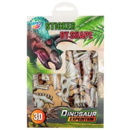   Grafix - Moxy dinoszaurusz csontváz matricázó készlet, Triceratops