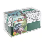 Grafix - Moxy dinoszauruszos kiszínezhető tolltartó 6 db filctollal
