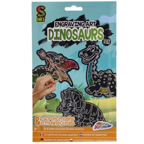Grafix Karckép hűtőmágnes készítő, dinoszauruszok