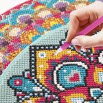 Grafix Mandala gyémántszemes kép, kék