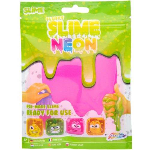 Grafix Neon színű puha slime, Rózsaszín