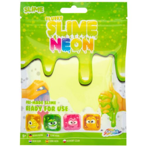 Grafix Neon színű puha slime, Sárga