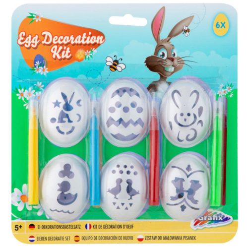 Grafix Húsvéti tojás dekoráló készlet 6 db-os