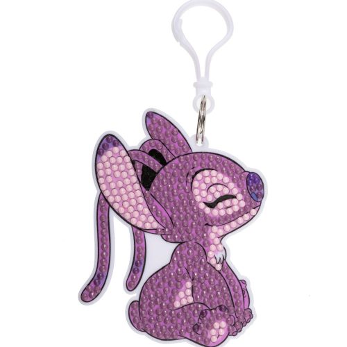 Crystal Art Gyémántszemes kirakó táskadísz - Pink Angel