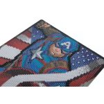 Crystal Art Gyémántszemes kirakó 21x25 cm kerettel - Amerika Kapitány