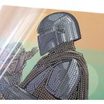 Crystal Art Gyémántszemes kirakó 21x25 cm kerettel - Groku & Mandalori