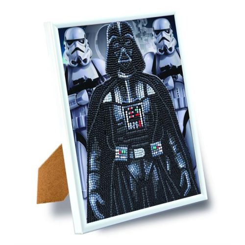 Crystal Art Gyémántszemes kirakó 21x25 cm kerettel - Darth Vader és a Rohamosztagos