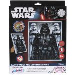 Crystal Art Gyémántszemes kirakó 21x25 cm kerettel - Darth Vader és a Rohamosztagos