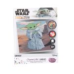 Crystal Art Gyémántszemes kirakó 16x16 cm emléklap - Star Wars Grogu