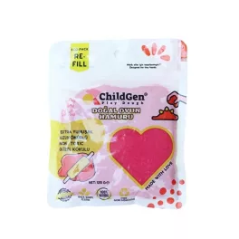   ChildGen 100% természetes gyurma visszazárható tasakban 125 gr, Rózsaszín