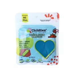   ChildGen 100% természetes gyurma visszazárható tasakban 125 gr, Kék