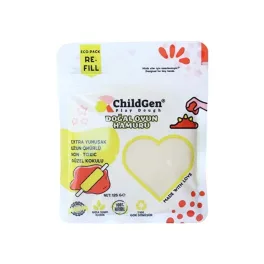   ChildGen 100% természetes gyurma visszazárható tasakban 125 gr, Fehér