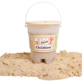   ChildGen kinetikus homokgyurma vödörben 500 gr, Natúr színű