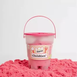   ChildGen kinetikus homokgyurma vödörben 500 gr, Rózsaszín 