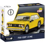 COBI 24588 - Polski Fiat FSO 125p 1.5 ME sárga autó építőjáték